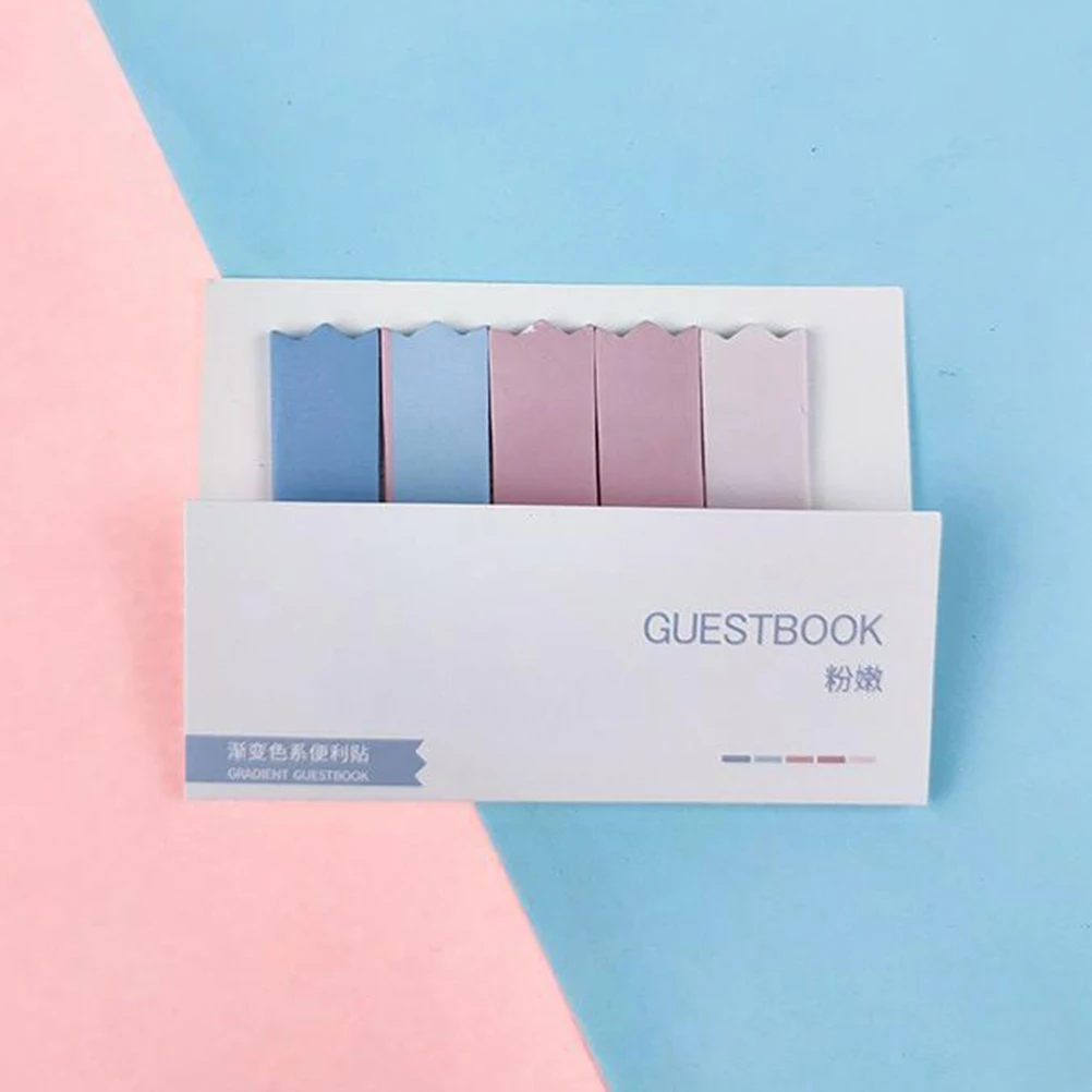 

10pcs Memo Pad Creative Page Marker Tabs Colorful Bookmarks Self Adhesive Lightweight Office Home Use