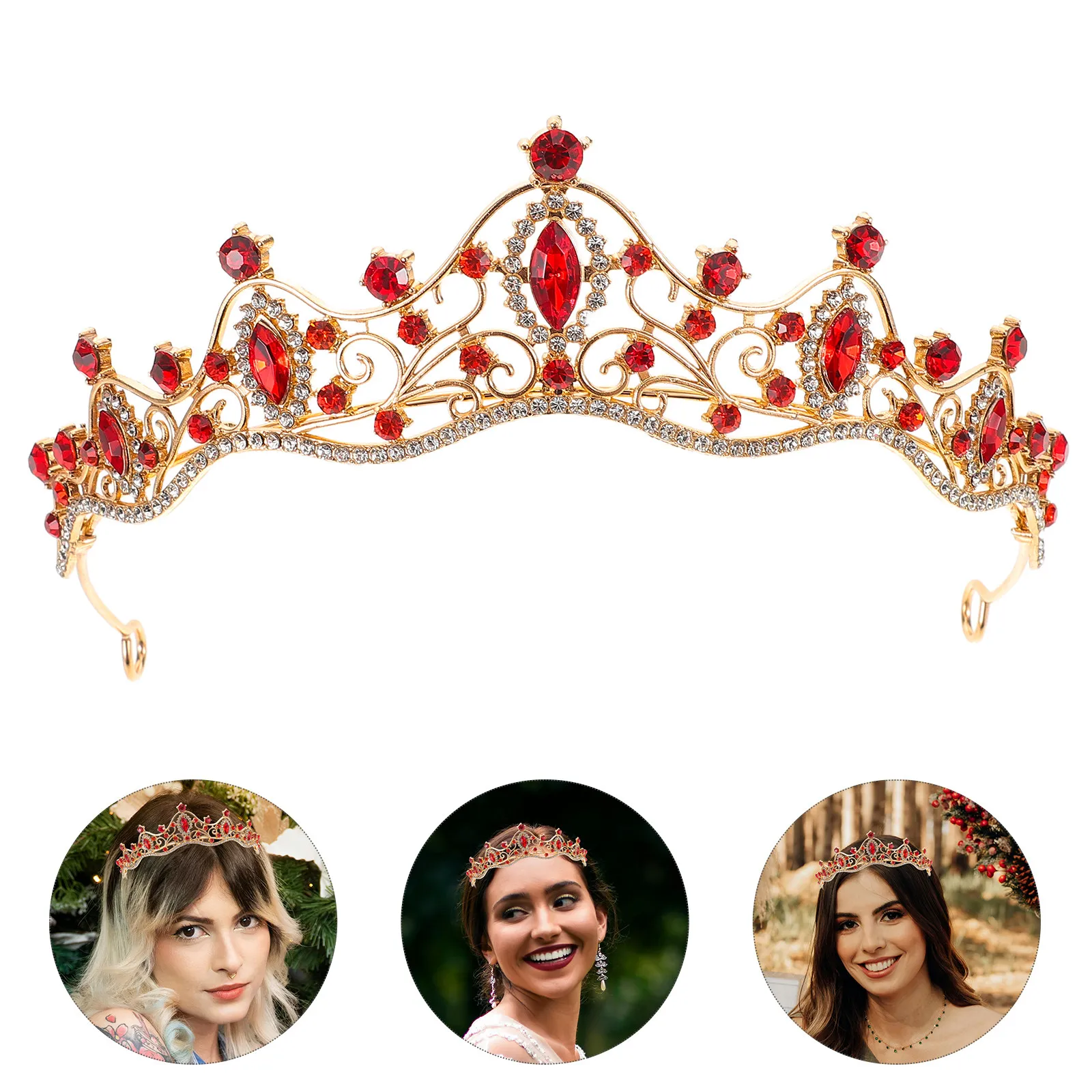 

Свадебная корона со стразами, элегантная свадебная тиара, удобный легкий головной убор для невесты, для выступлений на сцене, для дня рождения