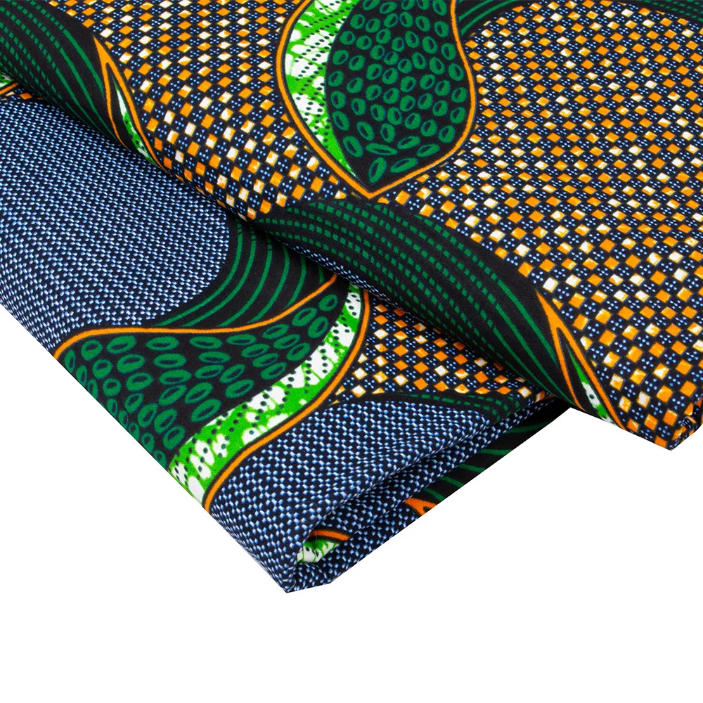 High Quality Veritable African Wax Prints Fabric Ghana Wax 100% Cotton African Real Wax Nigeria Ankara Loincloth 6yards