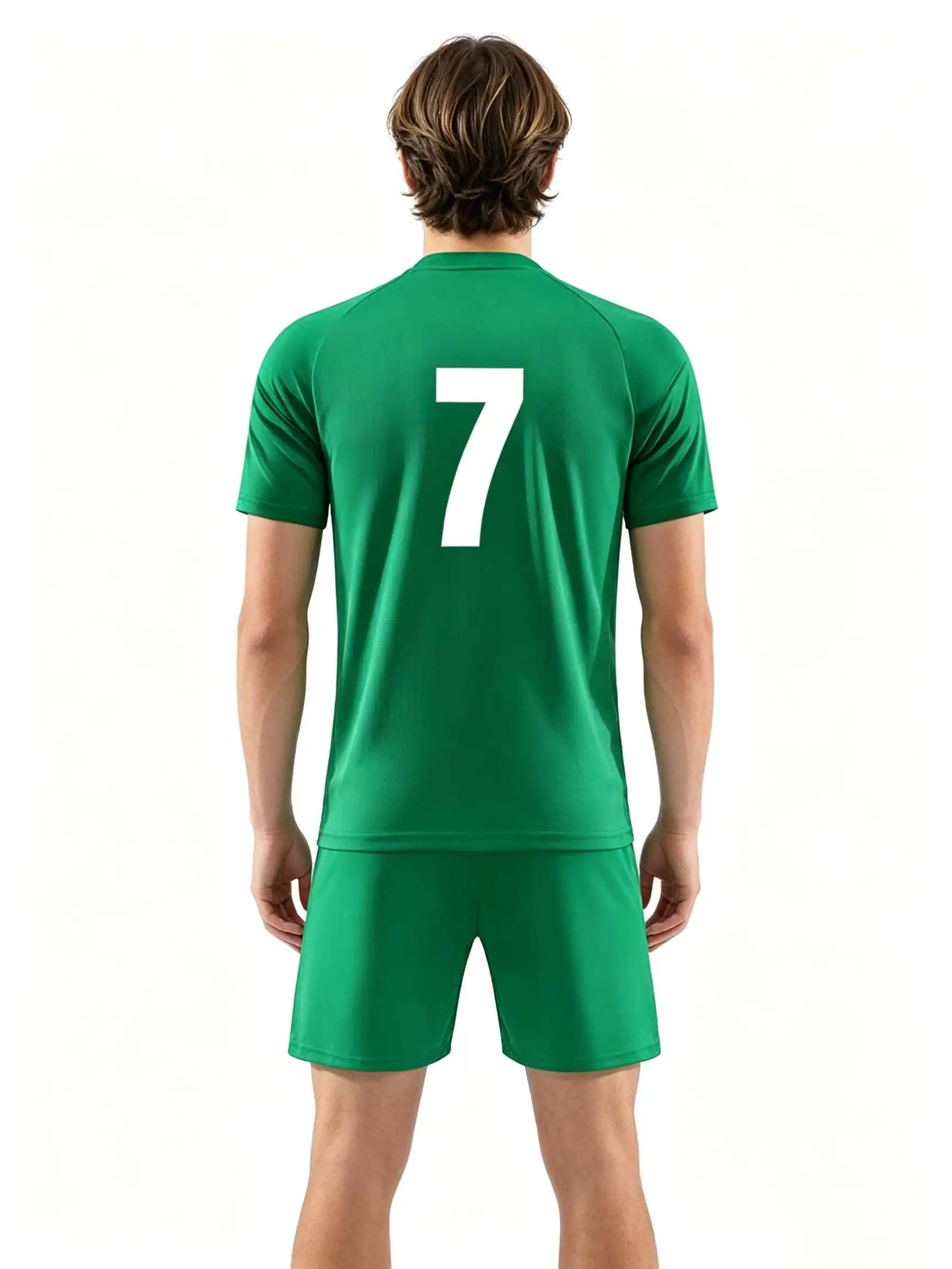 26/27 Unisex Blank Soccer 2‑Piece Set, Kids Adults Parent‑Child Kit, Custom No.1 7 8 9 10 for School Outdoor Team Sports 711510