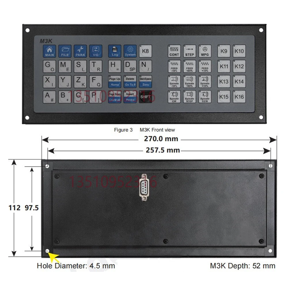 Ddcs-expert New Upgrade 3axis/4axis/5axis Cnc Offline, Independent Motion Controller With M3k Keyboard