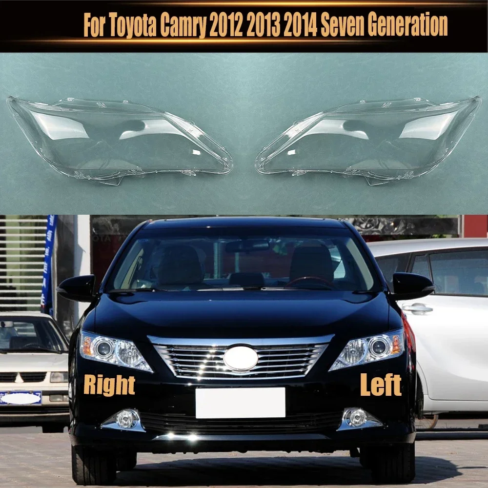

For Toyota Camry 2012~2014 Seven Generation Car Accessories Headlight Lens Cover Headlamp Shell Transparent Lampshade Plexiglass