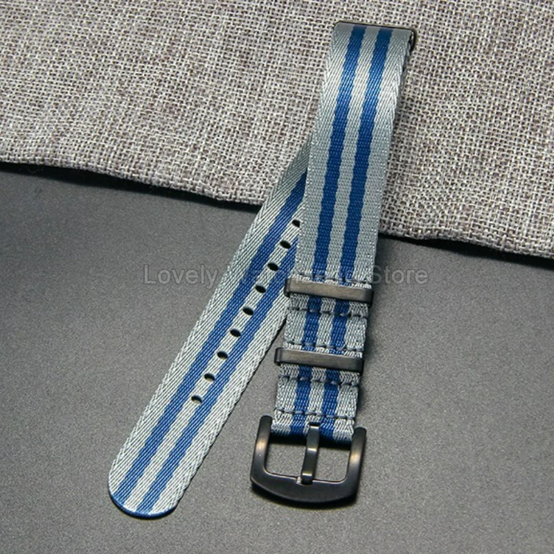 Нейлоновый браслет с защитой от выцветания для Seiko Casio Omega Seamaster Tissot 20, 22 мм, специальный ремешок с пряжкой, устойчивый к разрыву, легко чистящийся ремешок для часов