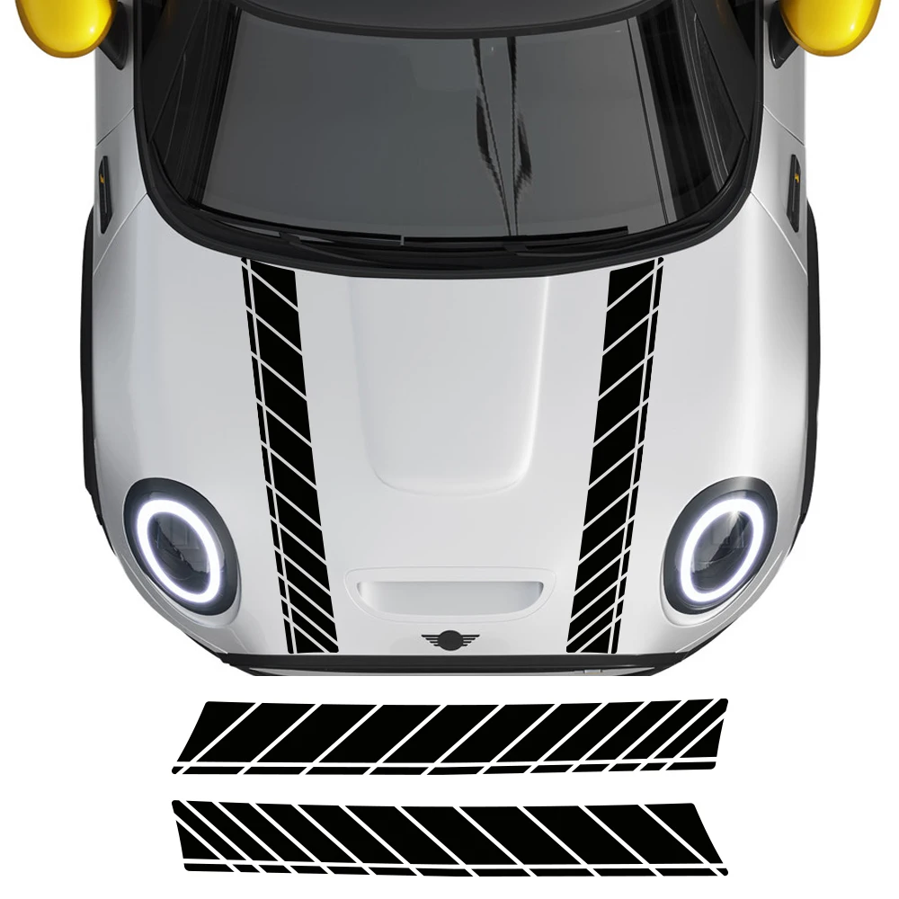

Автомобильный капот, наклейка, полоса, спортивный декор, наклейка для MINI Cooper S JCW R55 R56 F55 F56 F60 R60 R61 F54, аксессуары для тюнинга