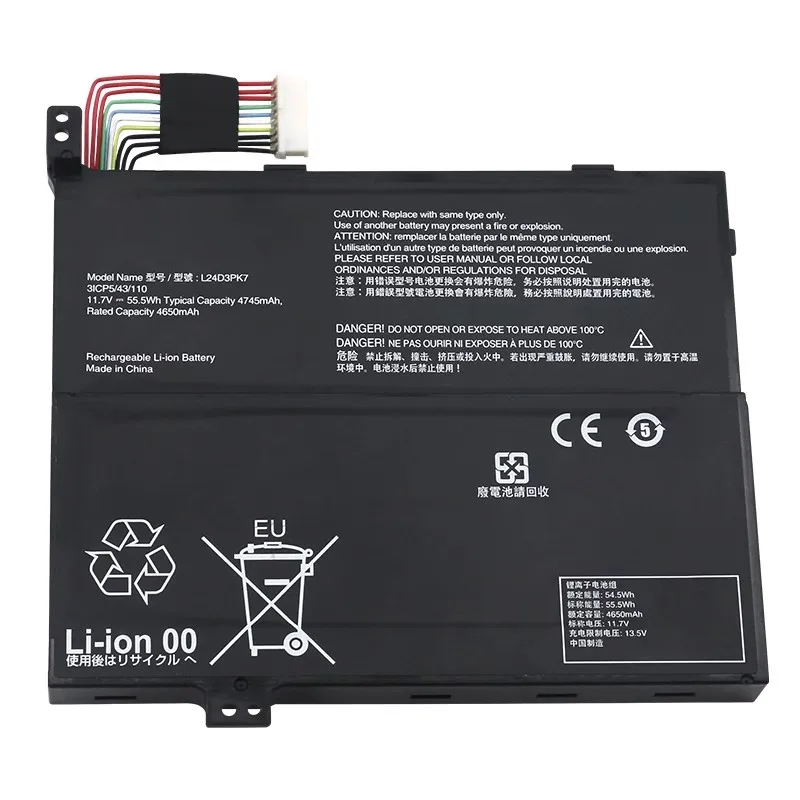 L24D3PK7 L24C3PK7 L24L3PK7 L24B3PK7 Laptop Battery for Lenovo Legion Go S Handheld PC High Quality 11.7V 4650mAh