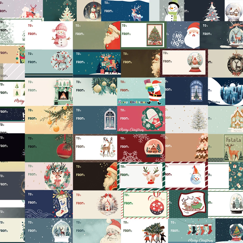 10/30/60 шт. винтажные милые Мультяшные рождественские открытки этикетки наклейки блокнот мотоцикл автомобиль ноутбук крутой Забавный Садок подарок для детей