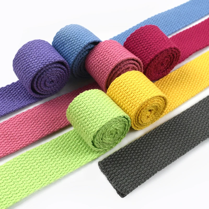 

20-38 мм, 45 метров, хлопковая лента для сумок, ремни, рюкзаки, этикетки, ленты для одежды, косой переплет, поделки, швейные аксессуары «сделай сам»