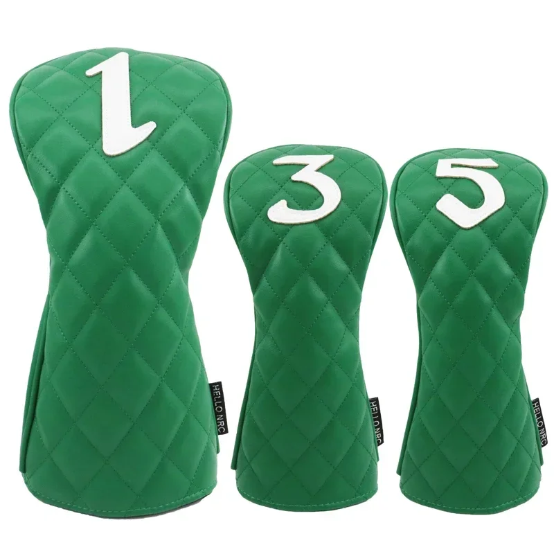 Híbrido Rhombus Shape Pattern Golf Club Covers, Impermeável Protector Set, Soft Durável Cobre, Condutor de madeira Conjunto Fairway