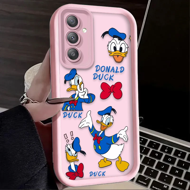 Luxus Disney Donald Duck Daisy Hülle für Samsung Galaxy A35 A55 A15 A25 A16 A06 A05 A05S A24 A13 A23 A12 A22 A32 A52 A71 A51 4G