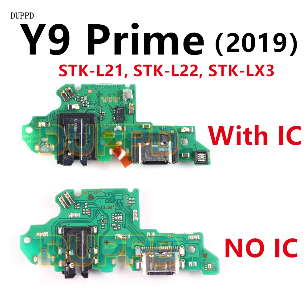 USB Charging Board For Huawei Y9 Prime 2019 Charger Port Connector Flex Cable With Microphone Mic