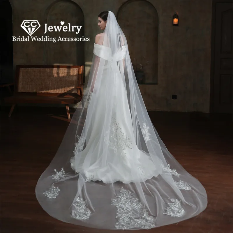 cc-cathedral-veil-women-hair-accessories-wedding-hairwear-bridal-dress-engagement-headdress-elegant-appliqued-veils-lace-v861