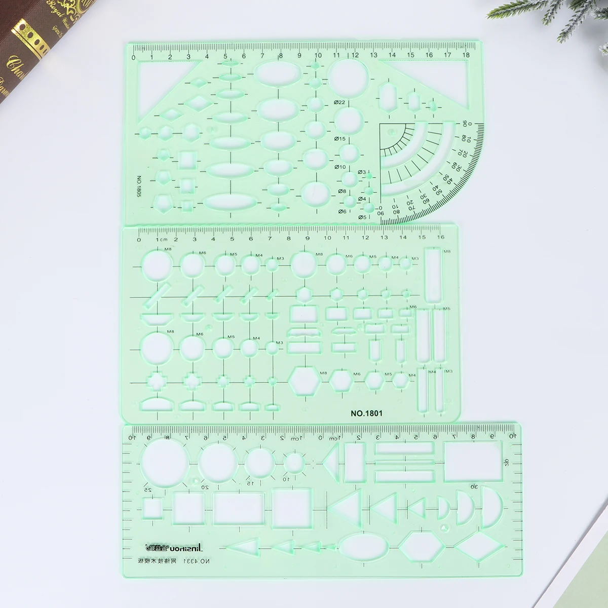 

11 Pcs Drawing Ruler Template School Supplies Designing Tool Square Templates Indoor Formwork Building