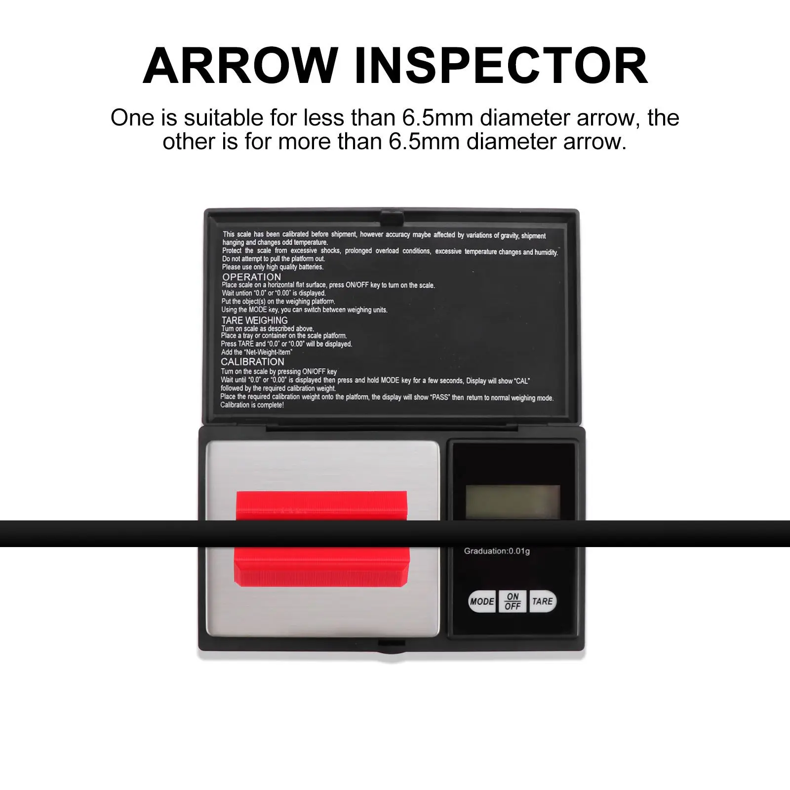 

1Set Arrow Weighing Equipment Durable ABS Heatresistant Small Light Easy to Carry and Store Arrow Weighing Device