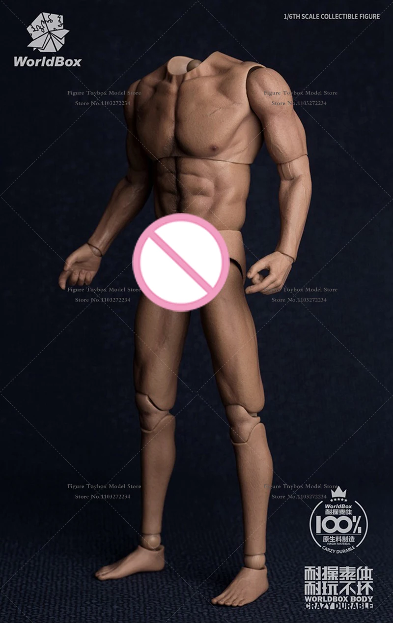 Worldbox at012 at017 1/6 soldado masculino corpo comum at018 homem gordo at020 at027 corpo móvel muscular para 12 "figura de ação decoração