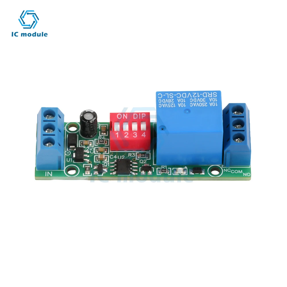 DC 12V 10A Turn Signal Relay Module Signal Change Control On Off Relay Double Frequency Relay Switch Module