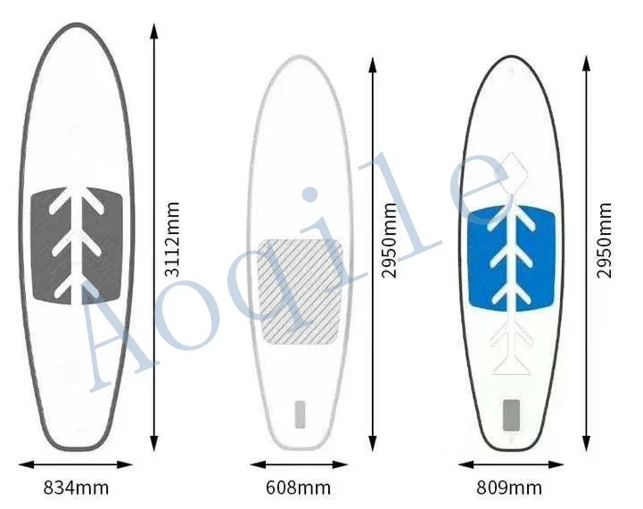 

Pocarbonate clear paddle board Transparent SUP board Crystal SUP clear upright paddle board