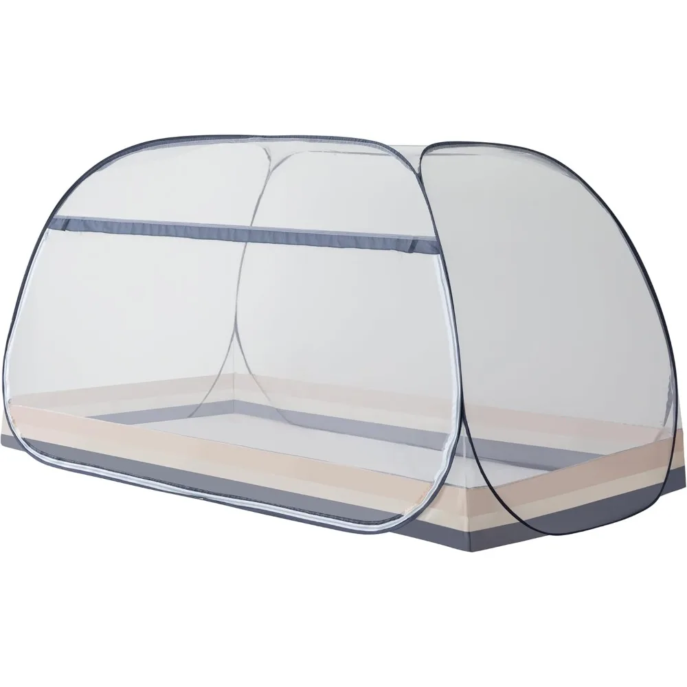 

pop up mosquito tent,portable design with ​sealed netting bottom & instant foldable frame | ​indoor/outdoor use for kids & adult