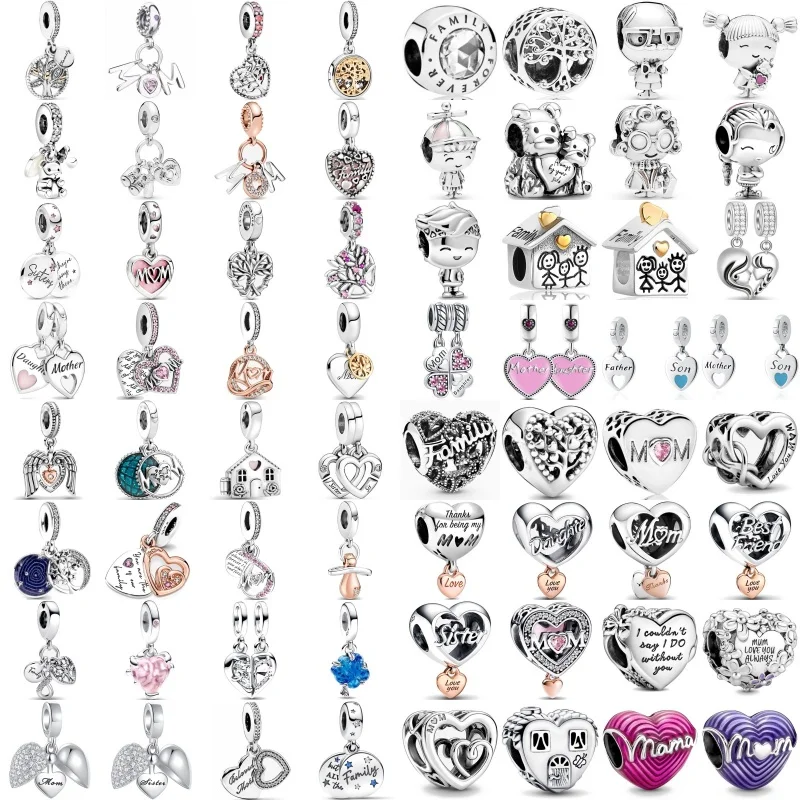 2024 New Mother'day Gift Series Family Tree Pendant For Original 925 Sterling Silver Plated Bracelet Necklace For Women Jewelry