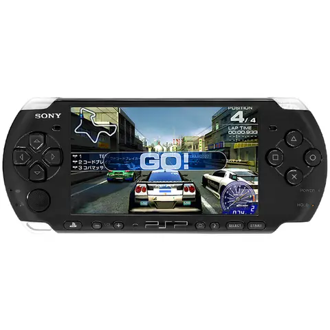 100% Original Sony psp 3000 (PSP-3006) PIANO NEGRO PSP3000 Consola de juegos PlayStation Consola de juegos recreativos GBA portátil (juego de regalo)