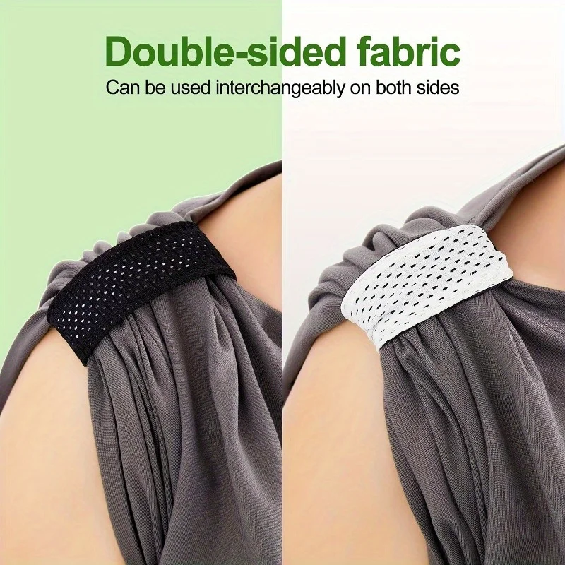 1pc Softball Football Sports Sleeve Holder - Elastic Knit Band, Black and White Breathable Velcro Sleeve Ties