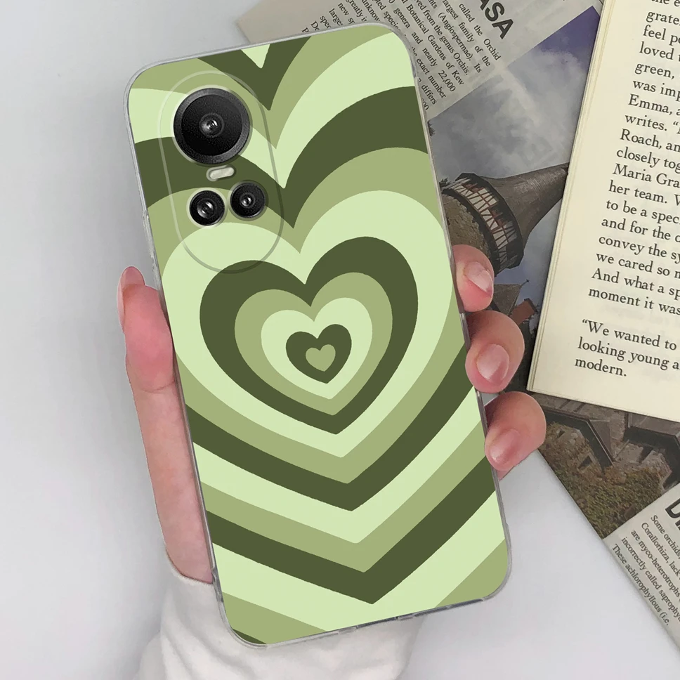 Etui na telefon Oppo Reno10 10 Pro 5G Pretty Flowers Clear Soft Silicone TPU Back Cover Capa For Oppo Reno 10 10Pro Fundas Coque