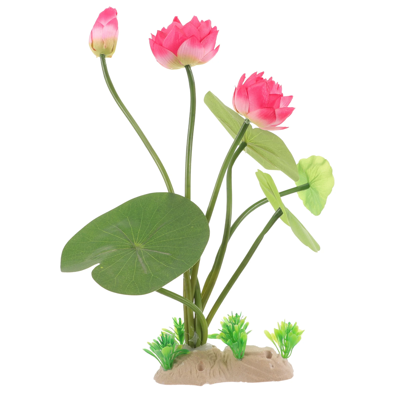 

Simulated Lotus Tank Decor Plastic HH06 Red Aquarium Plants Plants For Fish Tank Decorations Artificial Pet Supplies