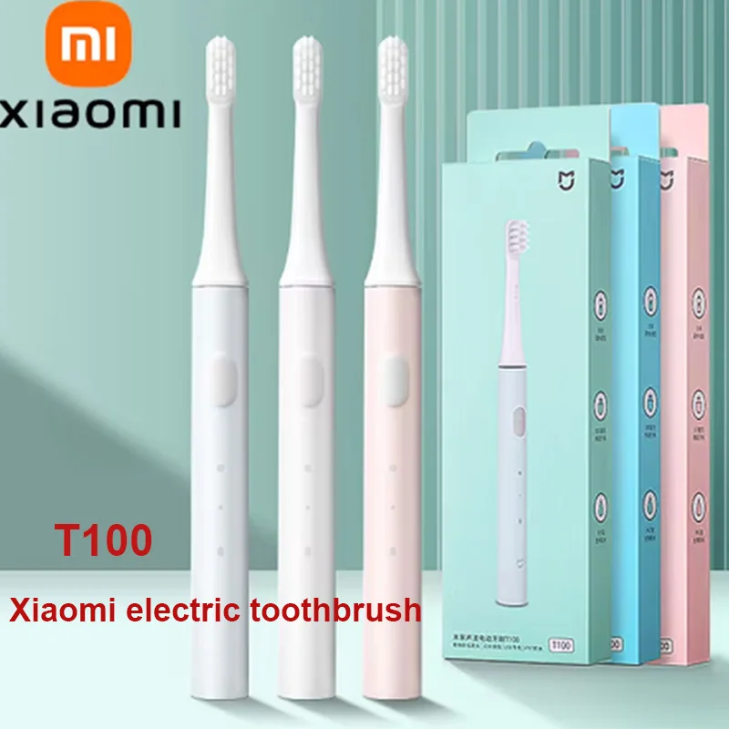 Xiaomi Mijia T100 Sonic Electric Toothbrush Adult USB Rechargeable Toothbrush IPX7 Waterproof Ultrasonic Automatic Toothbrush