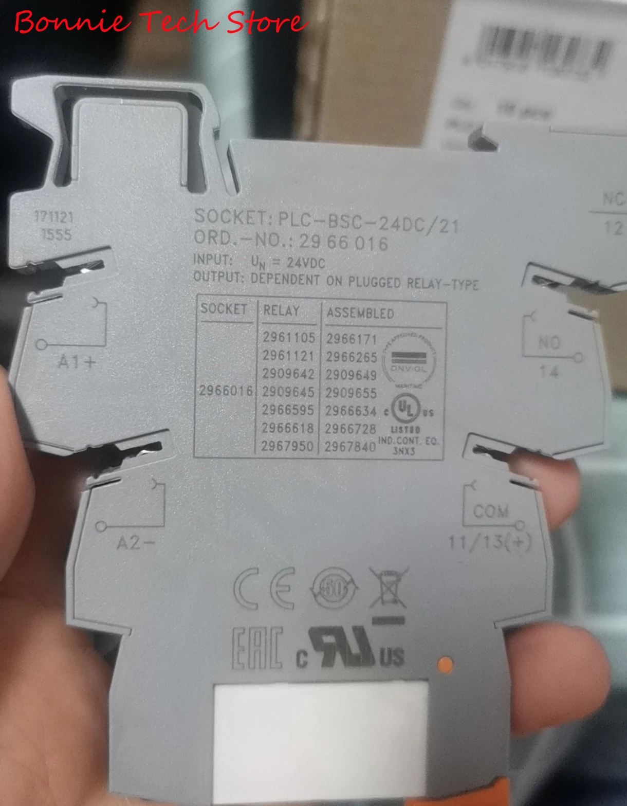 2966171 for Phoenix PLC-RSC- 24DC/21 - Relay Module,2966061 SOCKET+2961105 RELAY=2966171 ASSEMBLED