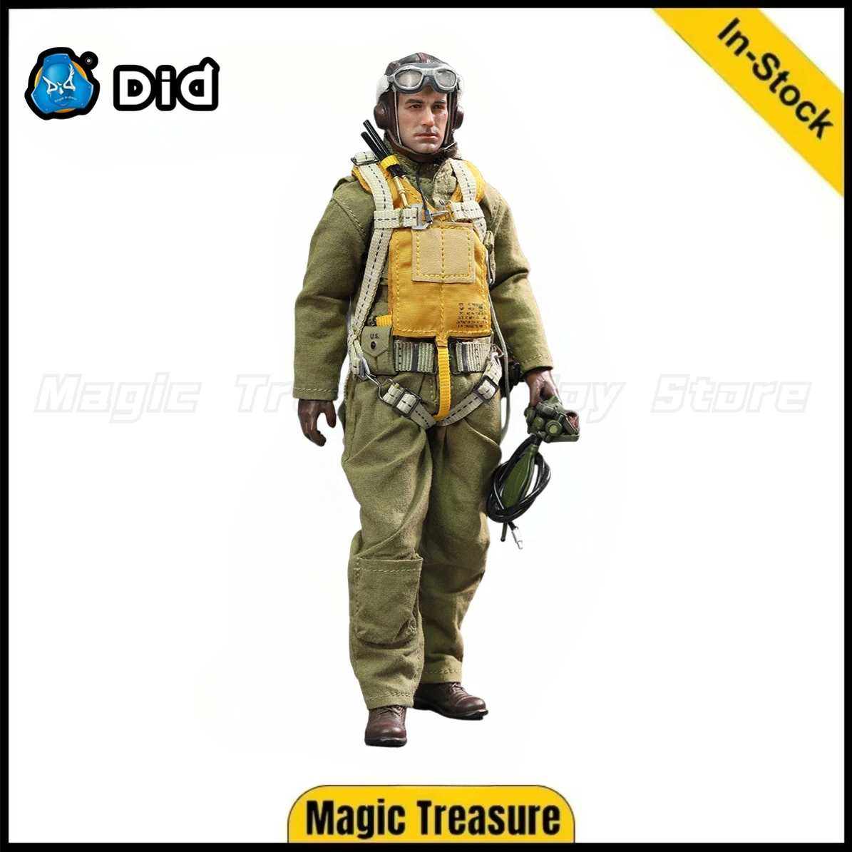 

【In Stock】 DID XA80032 Palm Hero Series – WWII U.S. Army Air Force Pilot – Captain Rafe 1/12 Action Figure Toy Gift Ornament