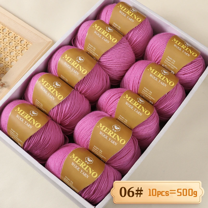 500 g hochwertiges, mittelfeines Alpaka-Wollgarn von 212, geeignet zum Stricken von Pullovern, Schals und Hüten, 10 Stränge/Packung