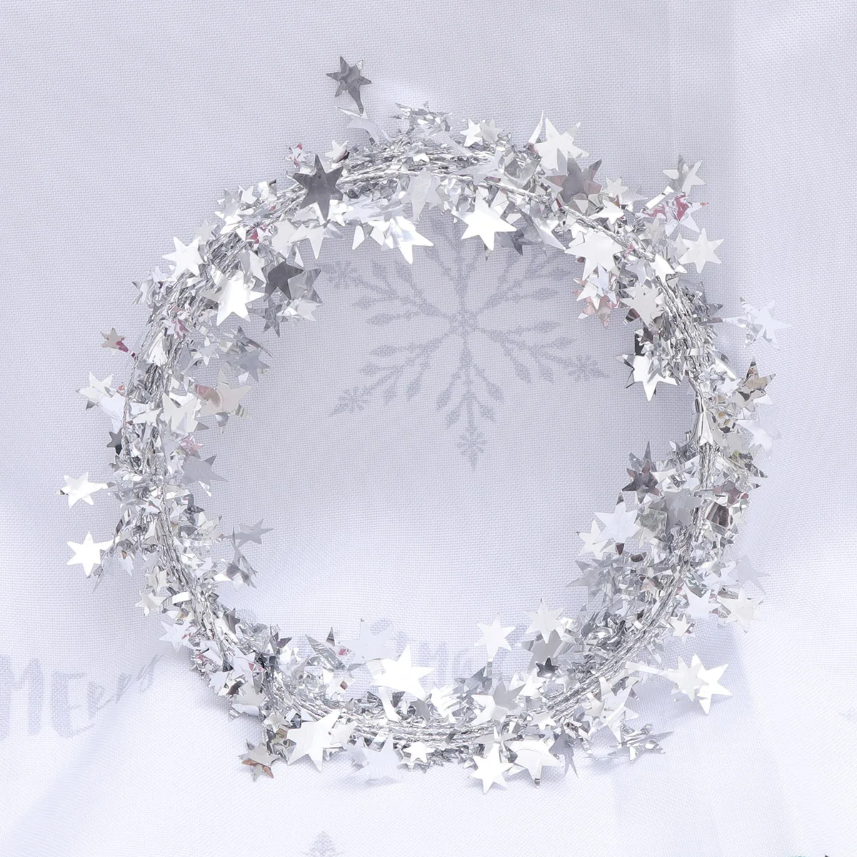 

5pcs Star Decorations Premium Christmas Hanging Garland For Tree Window Wall Door Porch Staircase Xmas Garland Decor
