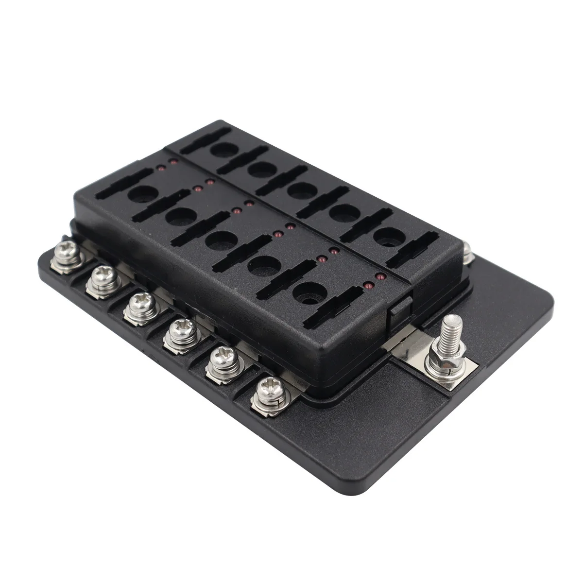 12-circuit Blade Fuse Box with LED Indicator for Car Modification