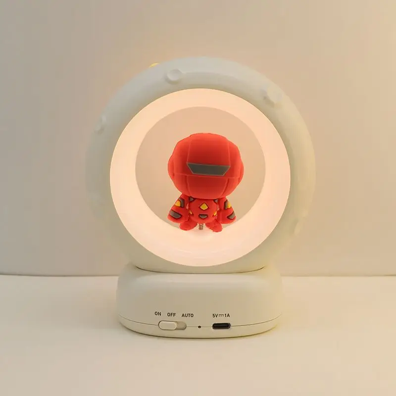 Marvel  Iron Man  Cartoon Children's Night Light Creative Personality Male Bedroom Desk Lamp Desktop Ornament Gift Wholesale