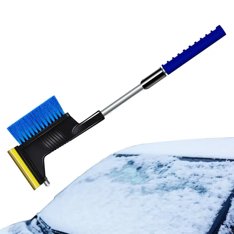 

Ice Scrapers For Car Windshield Ice Scrapers Snow Brush 3-in-1 Snow Car Brush With Safety Hammer Windshield Ice Scraper Snow