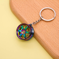 Car Modification Hub Keychain Manual Lever Car Metal Keychain Turbo Gear Pendant