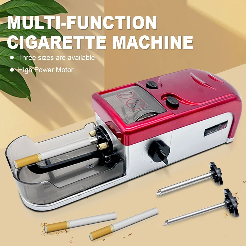 Automatic Cigarette Rolling Machine, Electric Automatic Injector for Tobacco,Injector Tobacco Filling 5.5/6.5/8mm Tube Roller