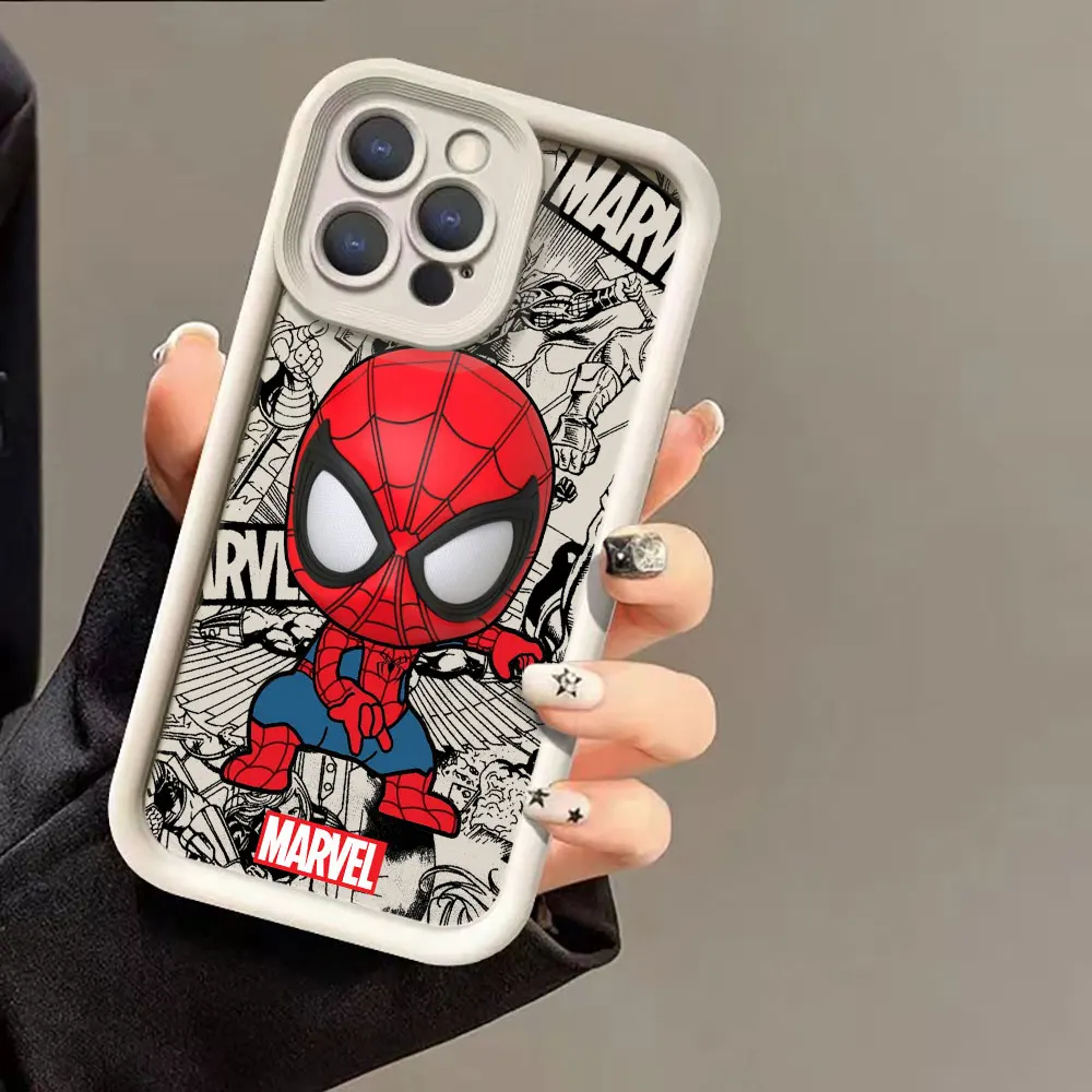 Marvel Spider Man Iron Man Venom Groot Phone Case per Redmi Note 13 12 12S 11 11T 11S 10 9 9S 8 Pro Plus 7 A1 A2 5G Ladder Cover