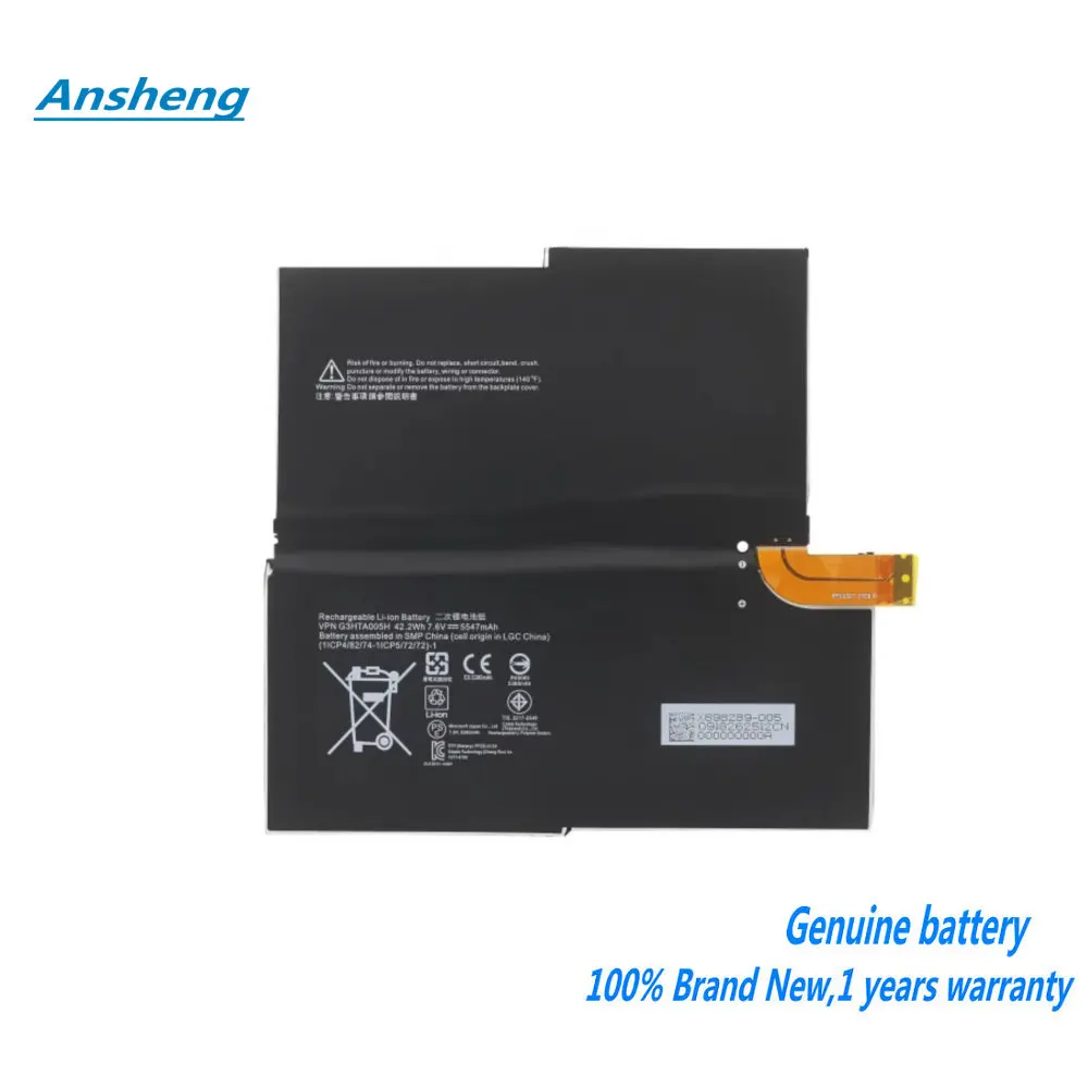 

High Quality 5547mAh G3HTA005H Battery For Microsoft Surface Pro 3 1631 Tablet MS011301-PLP22T02