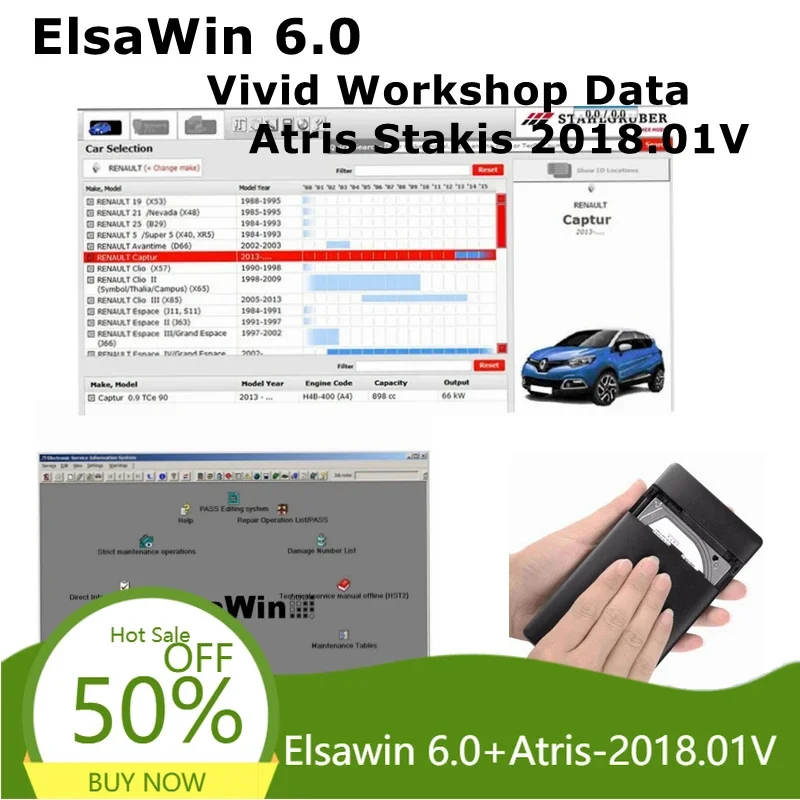 

2024 Горячая новинка Elsawin 6.0 для VW и Audi (французская/немецкая версия), данные с автосервисов Atris-Stakis 2018.01V, программное обеспечение для авторемонта, HDD 250 ГБ