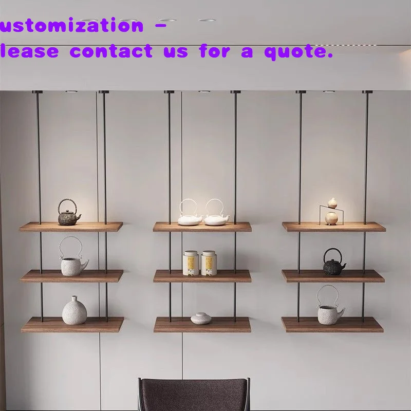custom.Iron Art Hanging Storage Rack Bookshelf Wall Ceiling Partition Display Rack Decorative Display Rack