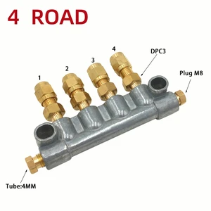 Ölkolbenverteiler 2-10 Straßenwiderstand Anteil + Messventil DPC 3 große Kombination 4mm Ölverteiler M8x1 12 Hauptverkaufskolben -Stuhl -Bürokino - №12