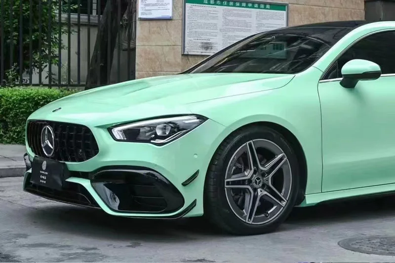 

Crystal Glossy Green Ash Vinyl Wrap Film Gloss Car Wrapping Roll Foil DIY Decal Adhesive Air Bubble Free
