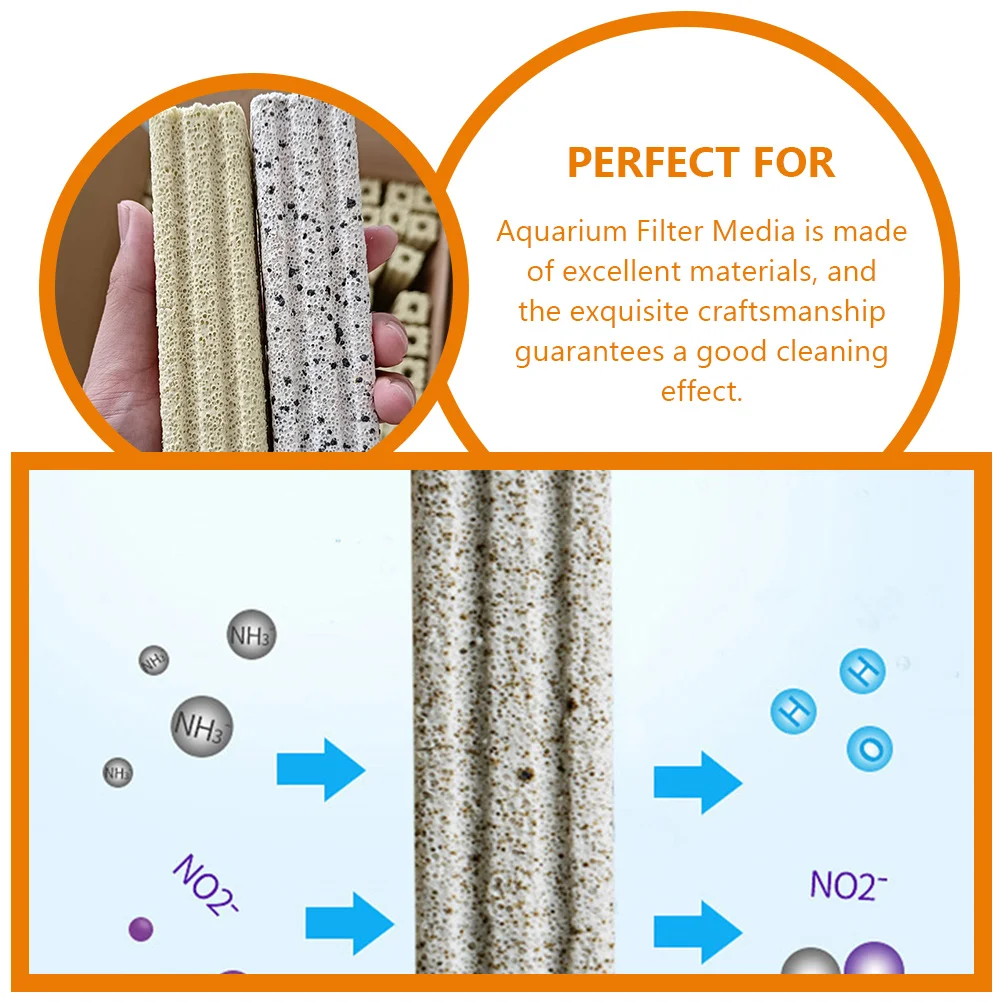

10Pcs Quartz Bacteria House Filter Media Reusable Aquarium Filter Material Purify Soften Water Increase Oxygen