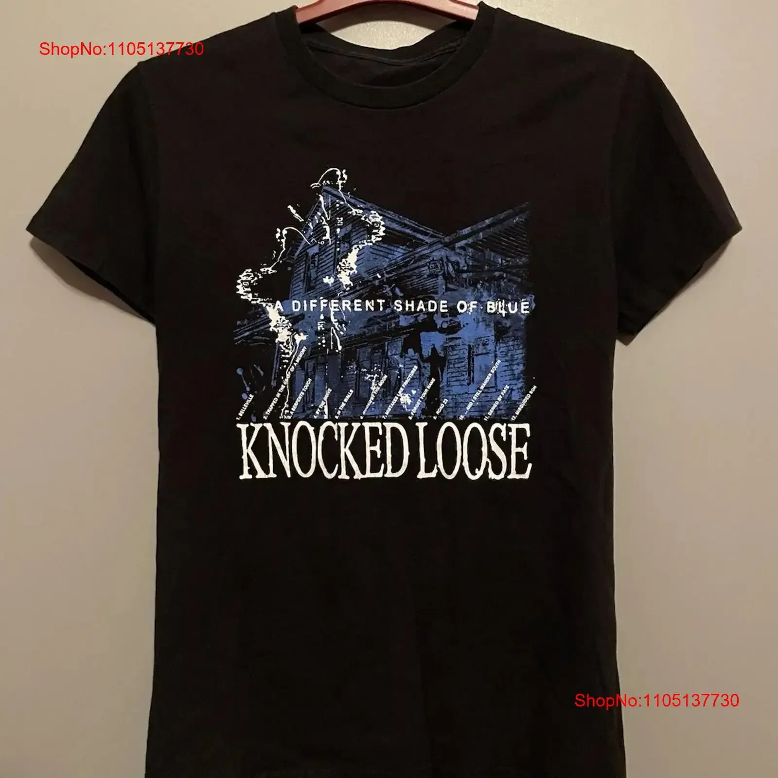 

Knocked Loose A Different Shade Of Blue Band Футболка Размер S Hardcore B405 винтажная стираная графическая стильная дышащая универсальная футболка