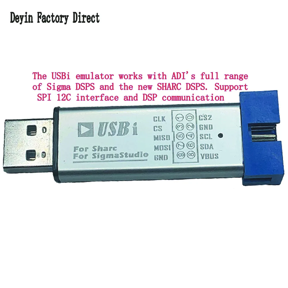 Emulator USBi ADAU1701 Emulator nagrywarki EVAL-ADUSB2EBUZ ADAU1701 Dotyczy wszystkich ADI SIGMA DSPS i SHARC DSPS SPI 12C