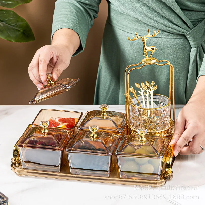 

Инновационный поднос для сухофруктов, десертная тарелка с отделением, набор блюдца для закусок для ресторана, отеля КТВ