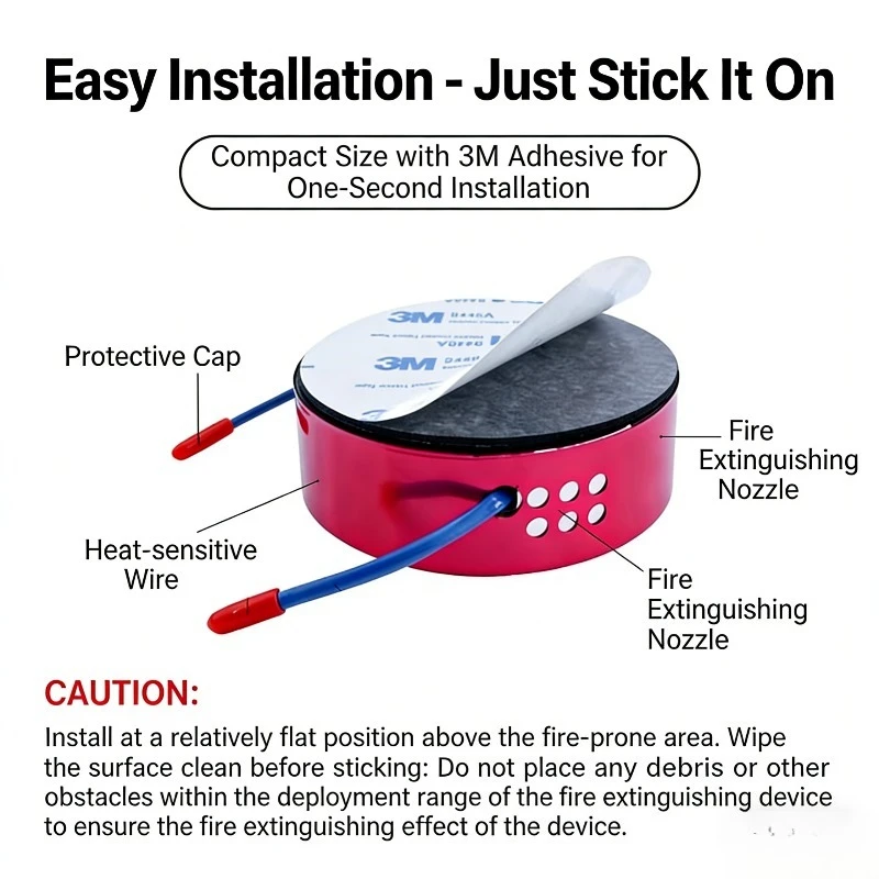 Mini 10/20/30g Automatic Aerosol Home Car Cabinet Electric Meter Box  Aerosol Fire Extinguishing Device