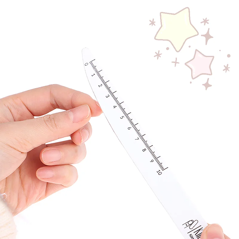 5 peças lixa de unha de lixa de madeira 100/180 180/240 ferramentas profissionais de folhas de salgueiro