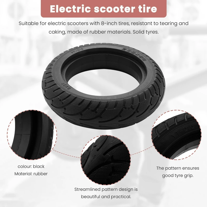 8 Inch Electric Scooter Tire 200X50 Solid Tire Rear Tire For Speedway RUIMA Mini 4 PRO