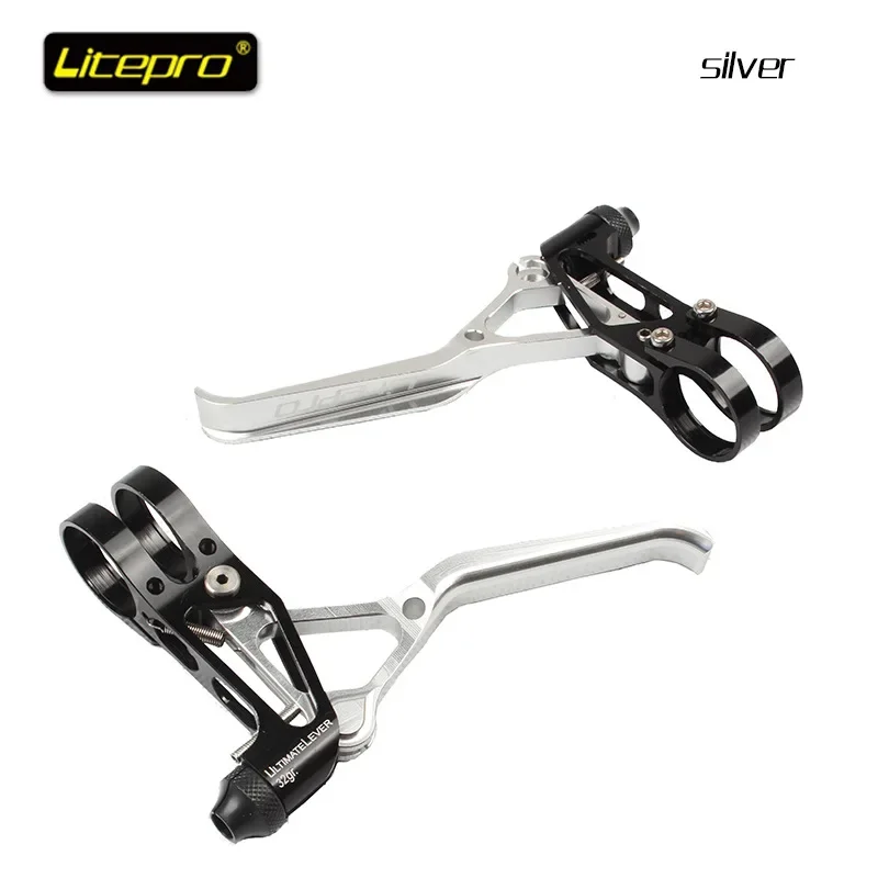 LP Litepro folding bicycle brake lever ultralight CNC 64g folding bike road bike small wheel V brake lever high quality